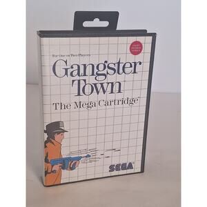 Gangster Town - Sega Master System - Two-Mega Cartridge - CIB Tested w Manual